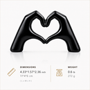 Heart Hands Sculpture